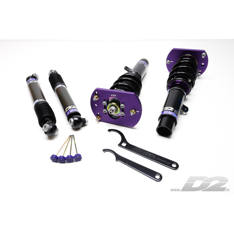 Combinés Filetés D2 Rallye Asphalte pour Peugeot 206