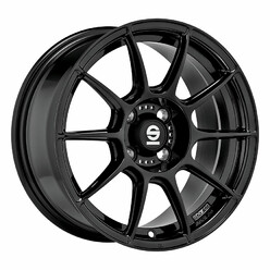 Jante Sparco FF-1 15x7" 4x100 ET25, Noir Brillant