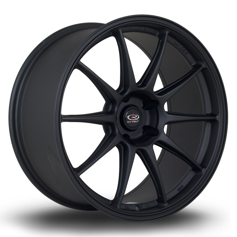 Jante Rota Titan 19x9.5" 5x114.3 ET22, Noir Mat
