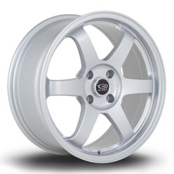 Jante Rota Grid2 17x7.5" 4x108 ET25, Gris Argenté