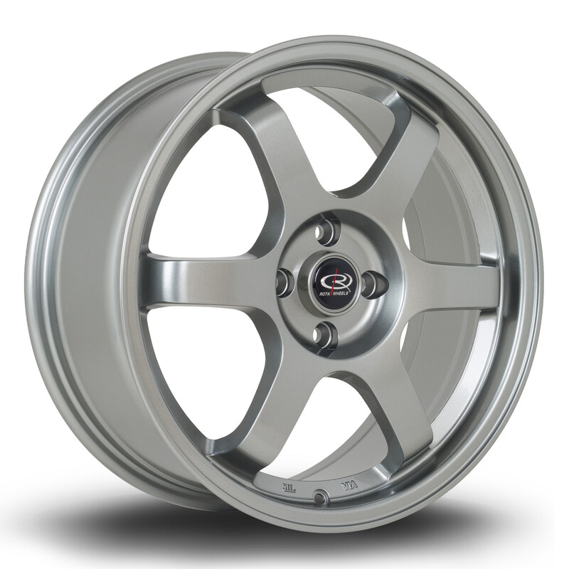 Jante Rota Grid2 17x7.5" 4x108 ET25, Gris Anthracite