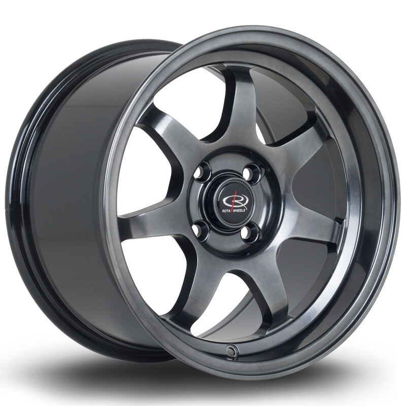 Jante Rota K7 15x9" 4x100 ET36, Hyper Black