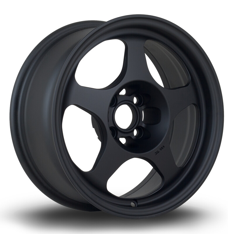 Jante Rota Slipstream 15x6.5" 4x95.25 ET7, Noir Mat