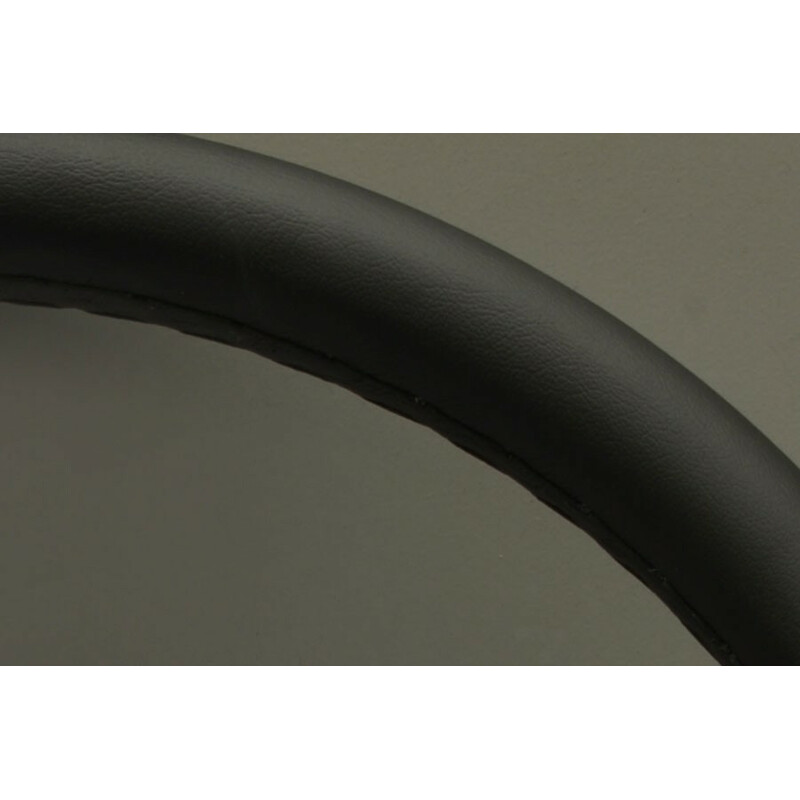 Volant Nardi Classic ND36, Cuir Noir, Branches Alu, Coutures Grises, Tulipé 40 mm, Centre Noir