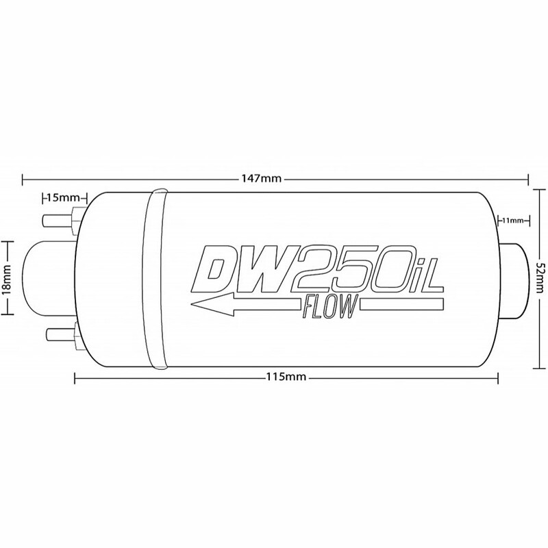 Pompe à Essence Deatschwerks DW250iL - 250 L/h E85