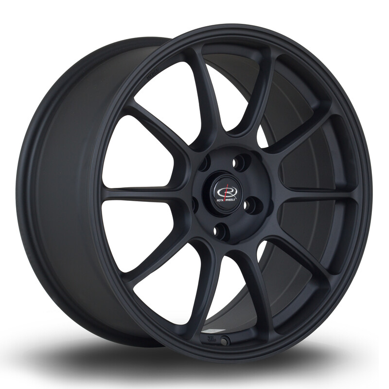 Jante Rota SS10 18x8.5" 5x114.3 ET44, Noir Satiné