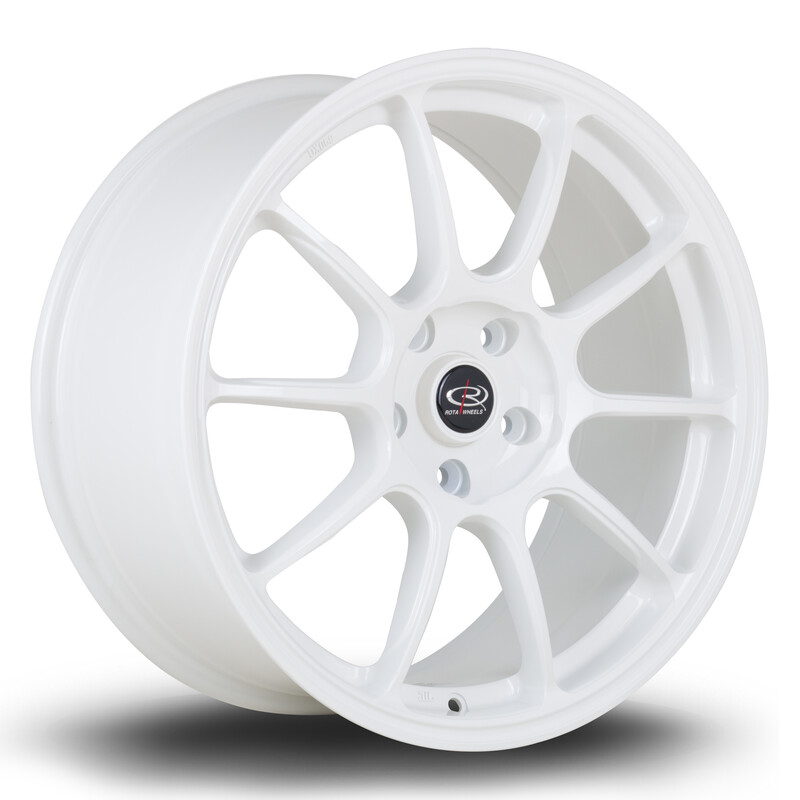 Jante Rota SS10 18x8.5" 5x114.3 ET44, Blanc