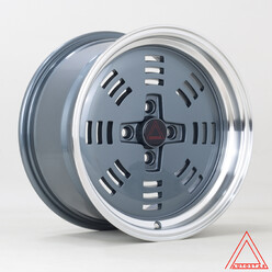 Jante Autostar Sutorro 15x8" 4x100 ET25, Gunmetal, Rebord Poli