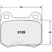 Plaquettes de Freins Arrière PFC 08 pour Mitsubishi Lancer Evo 6 (Brembo)