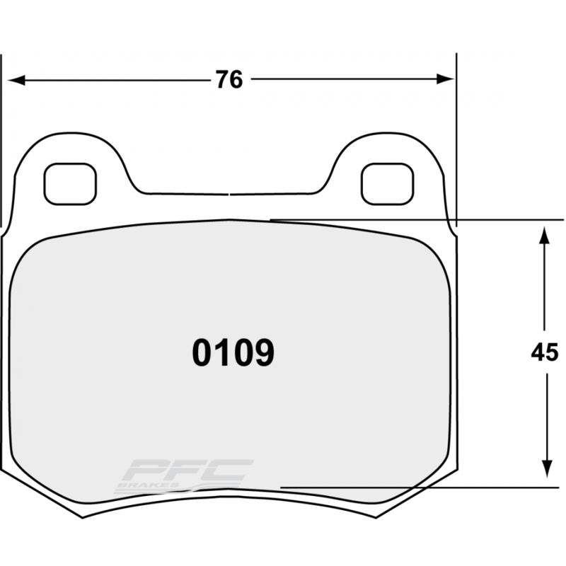 Plaquettes de Freins Arrière PFC 08 pour Mitsubishi Lancer Evo 6 (Brembo)