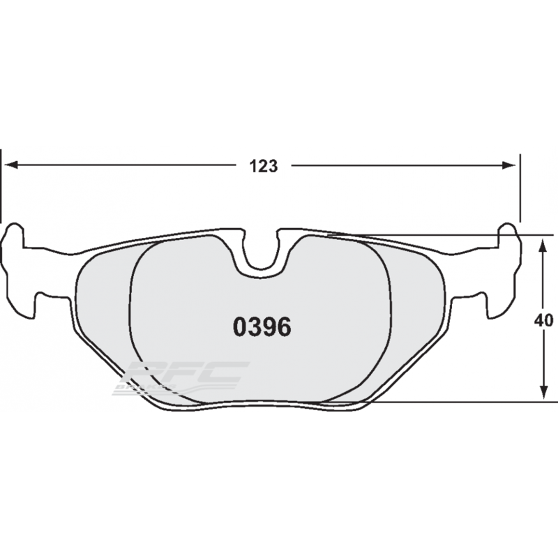 Plaquettes de Freins Arrière PFC Z-Rated pour BMW M3 E36