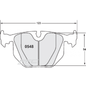 Plaquettes de Freins Arrière PFC 08 pour BMW M3 E46
