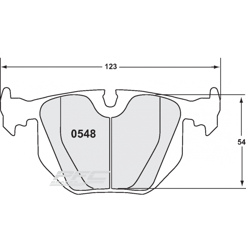 Plaquettes de Freins Arrière PFC 08 pour BMW M3 E46
