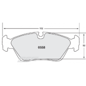 Plaquettes de Freins Avant PFC 08 pour BMW E36