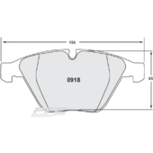 Plaquettes de Freins Avant Z-Rated 08 pour BMW M3 E9X (07-13)