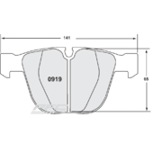 Plaquettes de Freins Arrière PFC Z-Rated pour BMW M3 E9X (07-13)
