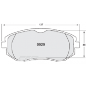 Plaquettes de Freins Avant PFC 08 pour Subaru BRZ
