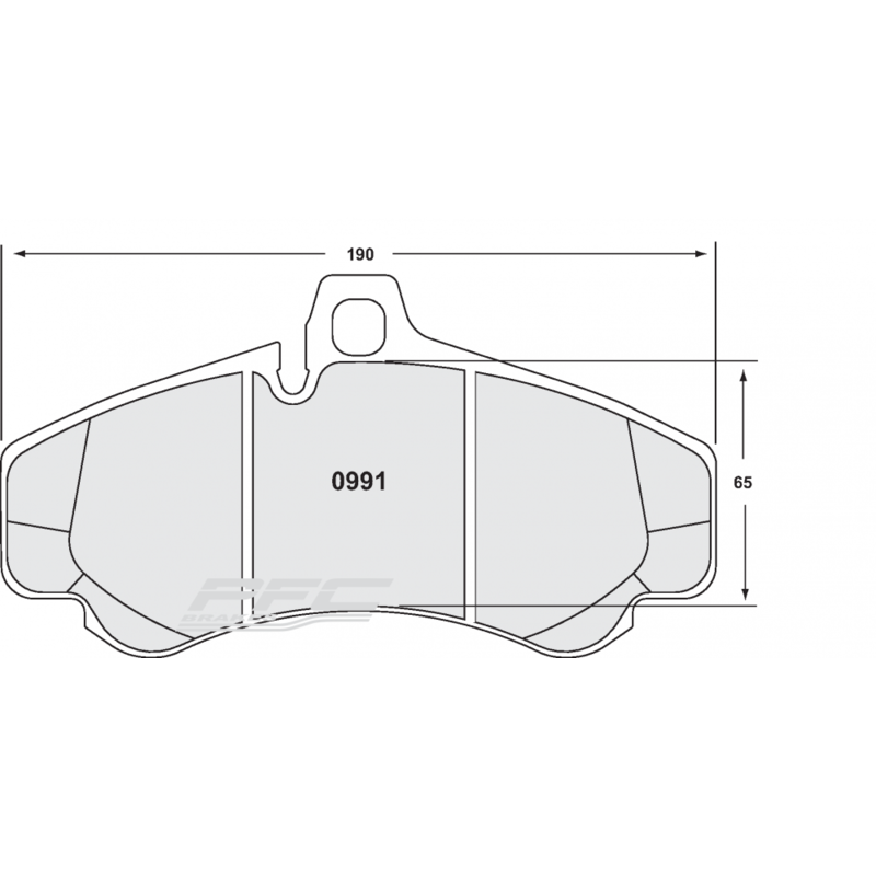 Plaquettes de Freins Avant PFC 331 pour Porsche 997 GT3