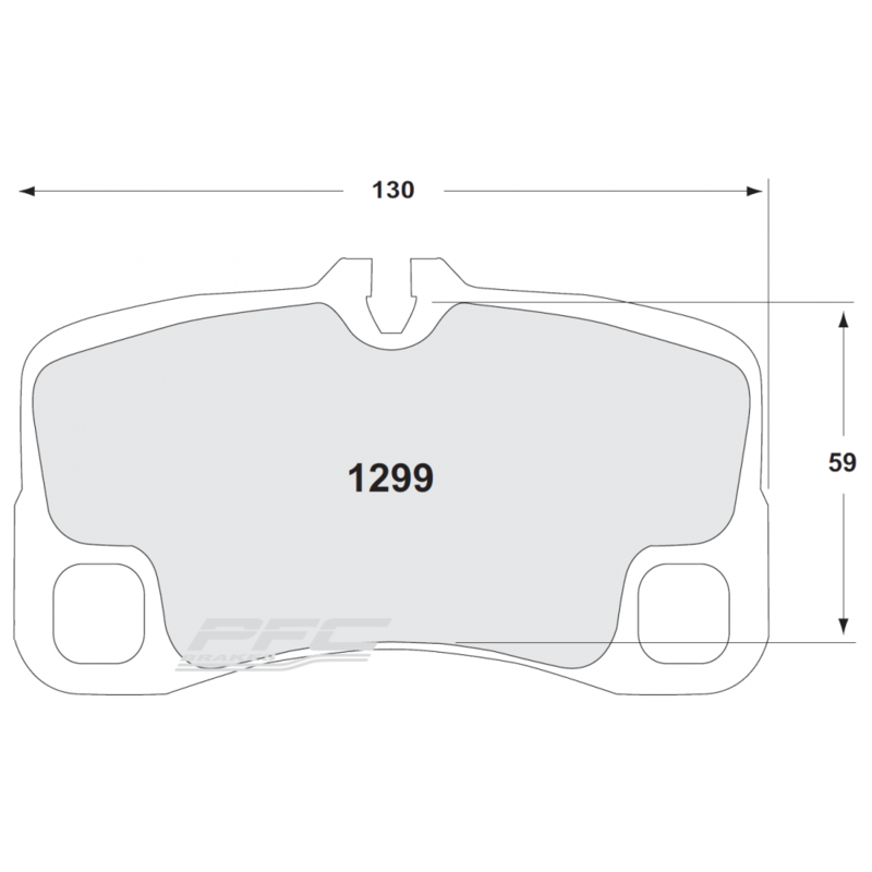 Plaquettes de Freins Arrière PFC 08 pour Porsche 997 GT3