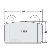 Plaquettes de Freins Arrière PFC 01 pour Mitsubishi Lancer Evo 10 (Brembo)