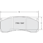 Plaquettes Performance Friction pour Kits Gros Freins D2 Racing