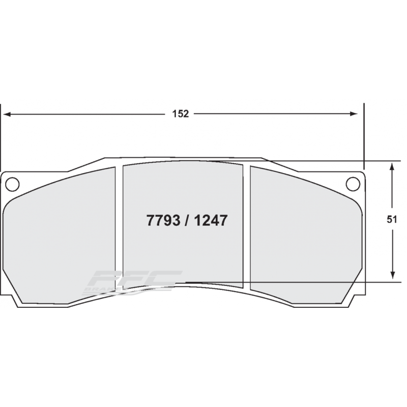 Plaquettes Performance Friction pour Kits Gros Freins D2 Racing
