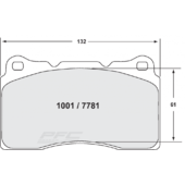 Plaquettes de Freins Avant PFC 331 pour Mitsubishi Lancer Evo 7 (Brembo)