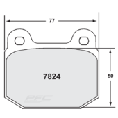 Plaquettes de Freins Avant PFC 08 pour Lotus Exige S1 & S2 (2 Pistons)