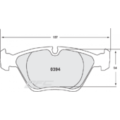 Plaquettes de Freins Avant PFC 08 pour BMW M3 E46