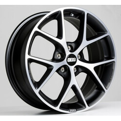 Jante BBS SR 18x8" 5x112 ET52, Noir Mat / Poli