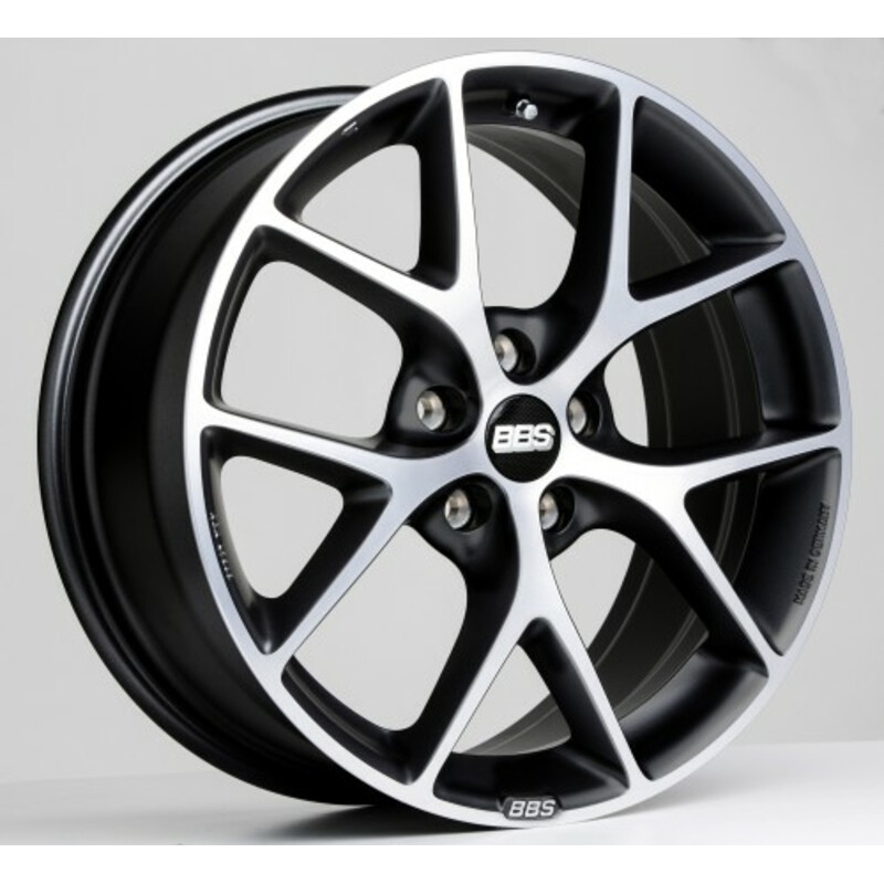 Jante BBS SR 18x8" 5x112 ET52, Noir Mat / Poli