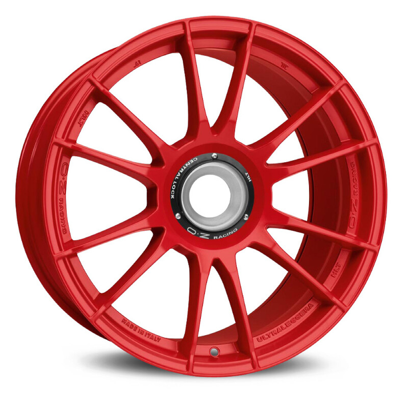 Jante OZ Ultraleggera HLT 19x12" Ecrou Central ET63, Rouge Mat