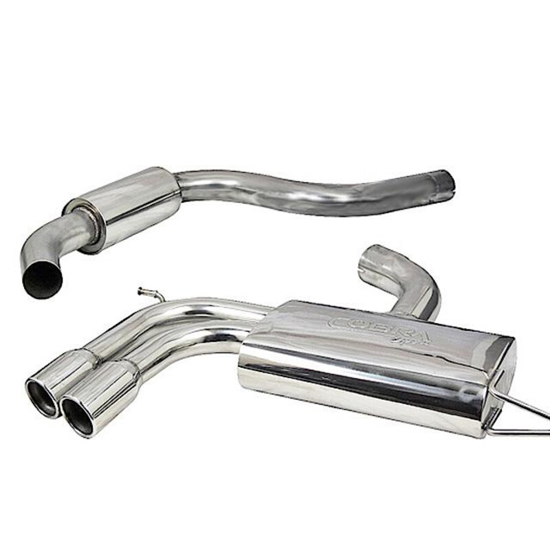 Ligne d'Echappement "Catback" Cobra pour Audi A3 8P Sportback, 2.0L TFSI, 2 Roues Motrices (03-12)