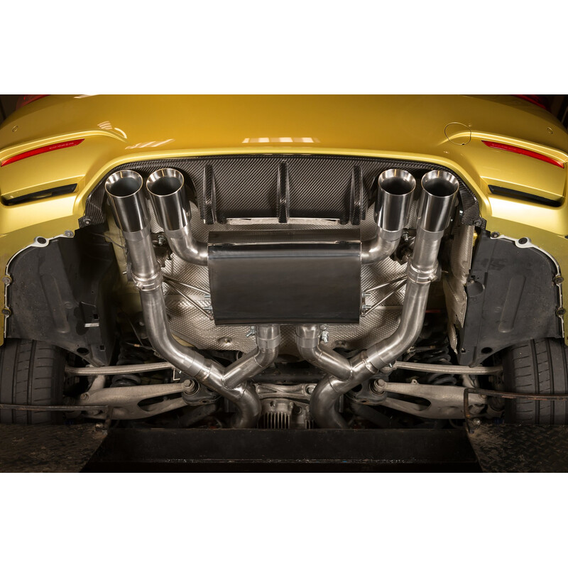 Ligne d'Echappement Complète "Turboback" Cobra pour BMW M3 F80 - Avec Valve (Ø3")