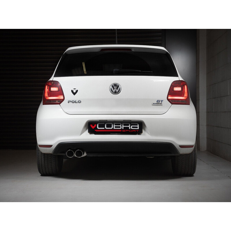 Ligne d'Echappement "Catback" Cobra pour VW Polo 6C Blue GT 1.4L TSI (15-17)
