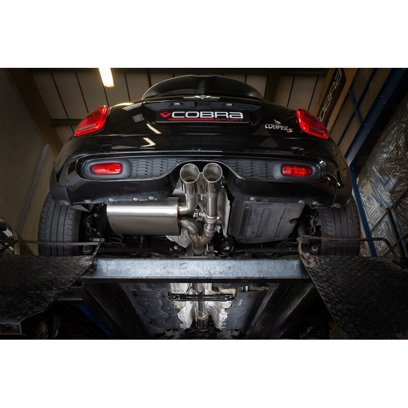 Ligne d'Echappement "Catback" Cobra pour Mini John Cooper Works F56 LCI Facelift Ø3" (2018+), avec Valve