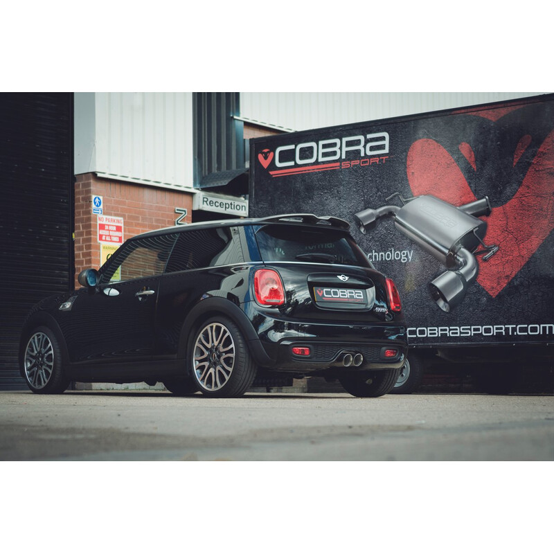 Ligne d'Echappement "Catback" Cobra pour Mini John Cooper Works F56 LCI Facelift Ø3" (2018+), avec Valve