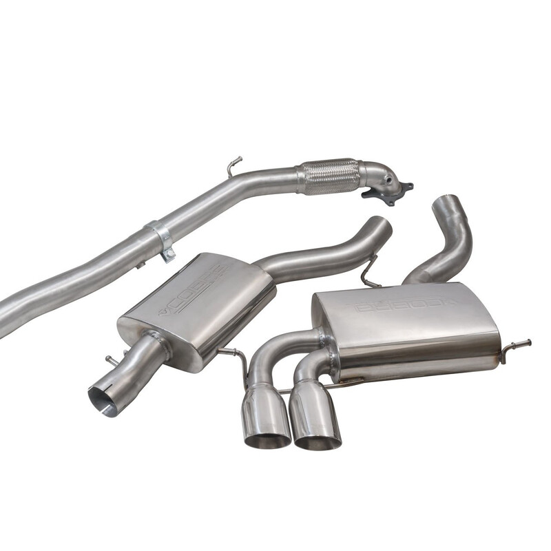 Ligne d'Echappement Complète "Turboback" Cobra pour Audi S3 8P (3 Portes, 03-13)