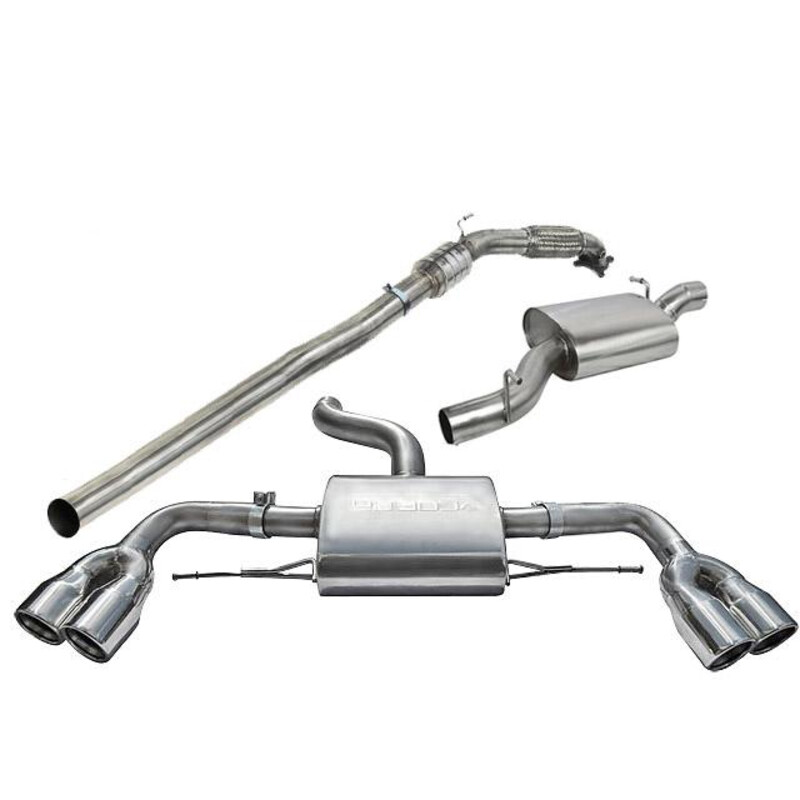 Ligne d'Echappement Complète "Turboback" Cobra pour Audi TTS 8J (Quattro, 08-14)