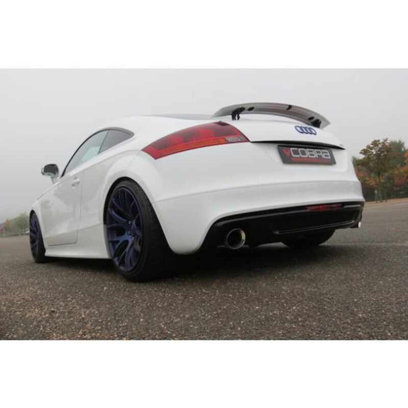 Ligne d'Echappement "Catback" Cobra pour Audi TT 8J 1.8 & 2.0L TFSI (2 Roues Motrices, 11-14)