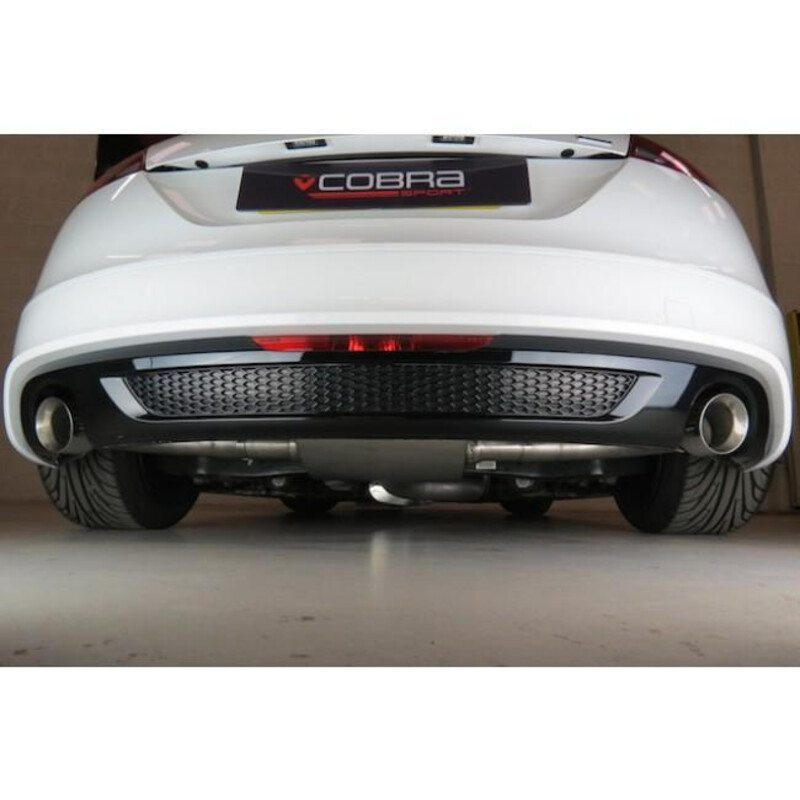 Ligne d'Echappement "Catback" Cobra pour Audi TT 8J 1.8 & 2.0L TFSI (2 Roues Motrices, 11-14)