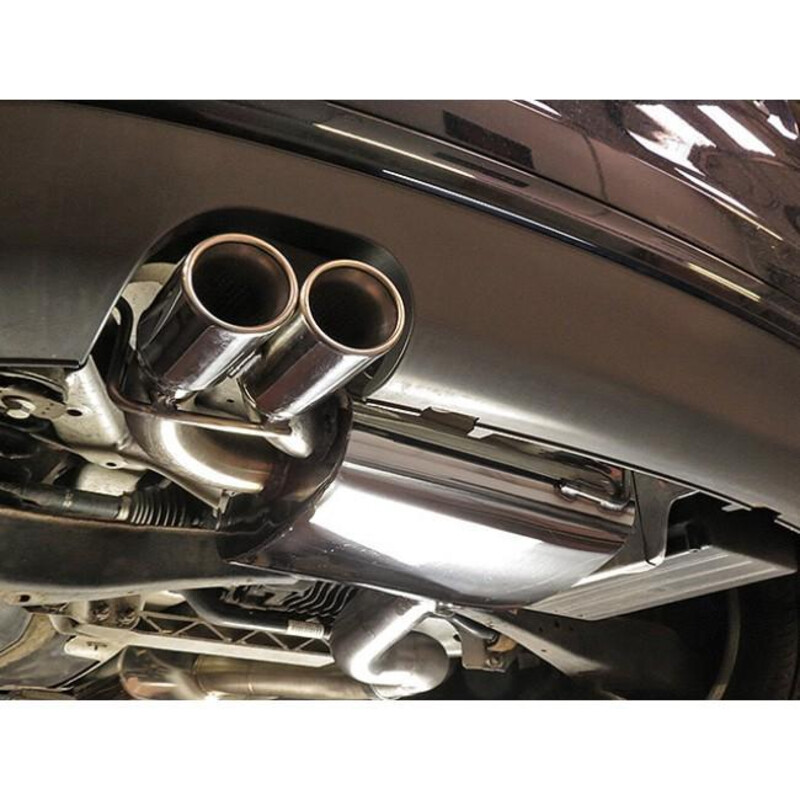 Ligne d'Echappement Complète "Turboback" Cobra pour Audi A3 8P 3 Portes, Quattro, 2.0L TFSI (03-12)