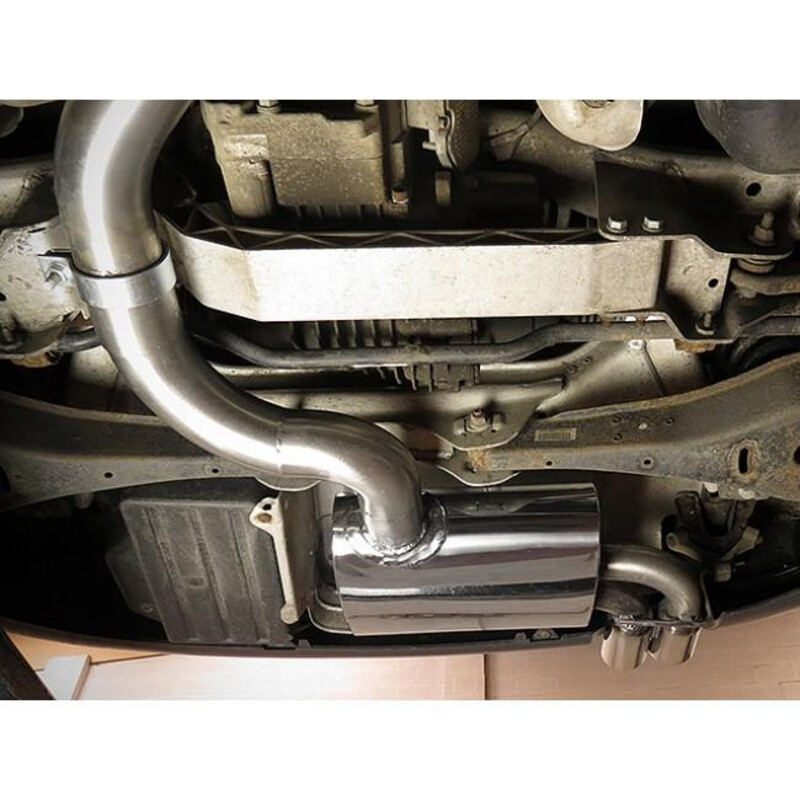 Ligne d'Echappement Complète "Turboback" Cobra pour Audi A3 8P 3 Portes, Quattro, 2.0L TFSI (03-12)