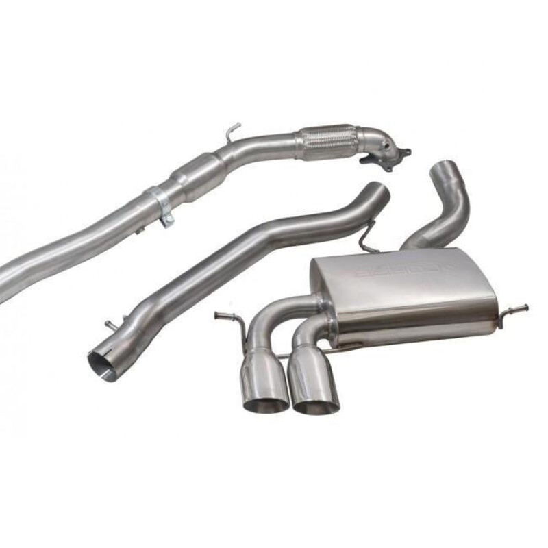 Ligne d'Echappement Complète "Turboback" Cobra pour Audi S3 8P (Sportback, 03-13)
