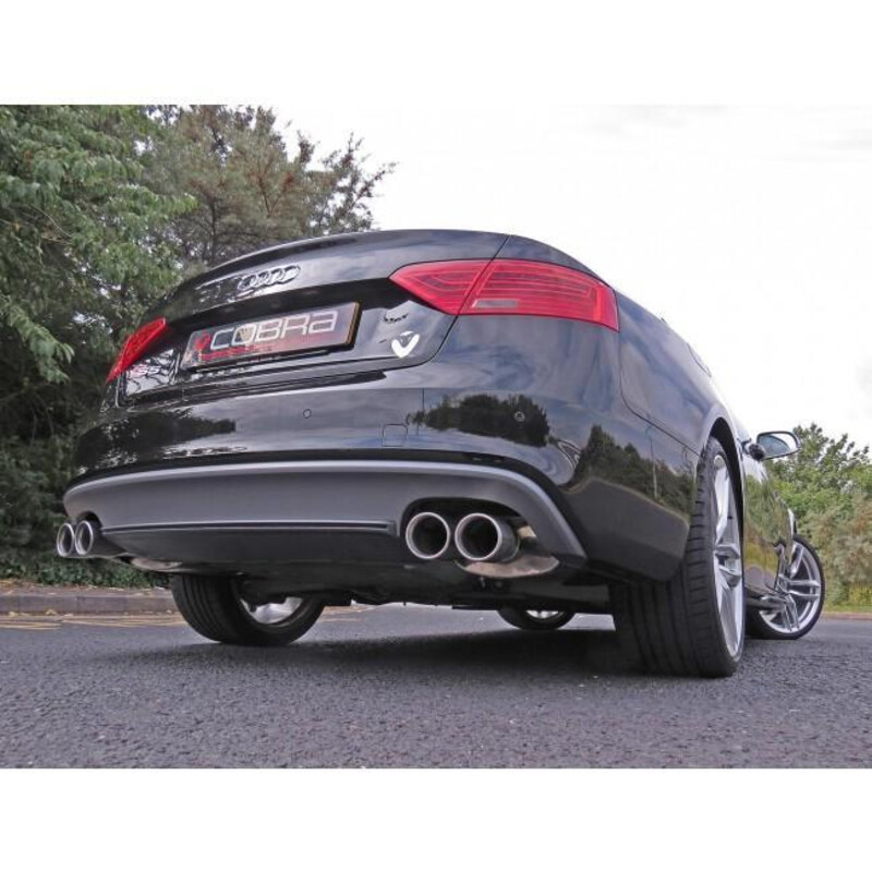 Ligne d'Echappement "Catback" Cobra pour Audi S5 B8 3.0L TFSI (07-16)