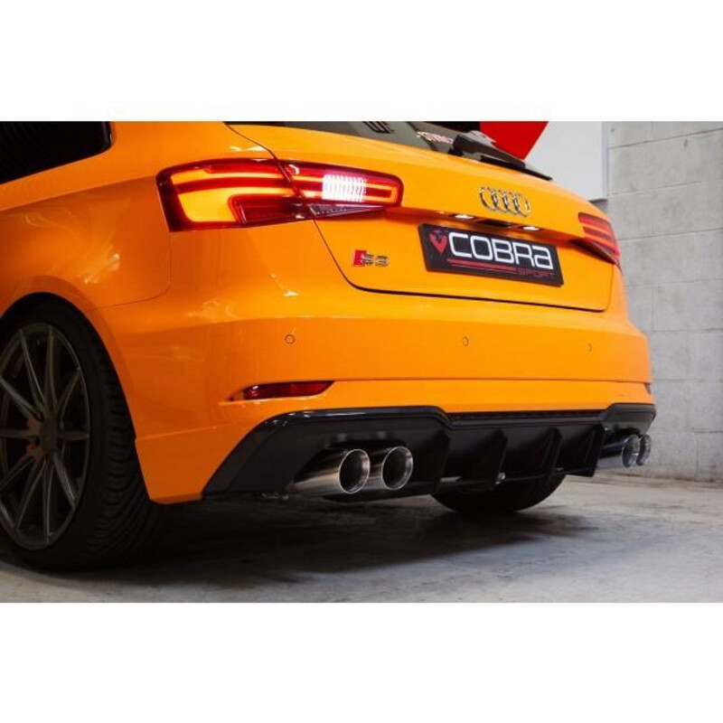 Ligne d'Echappement "Catback" Cobra pour Audi S3 8V 3 Portes (12-20) - Avec Valve