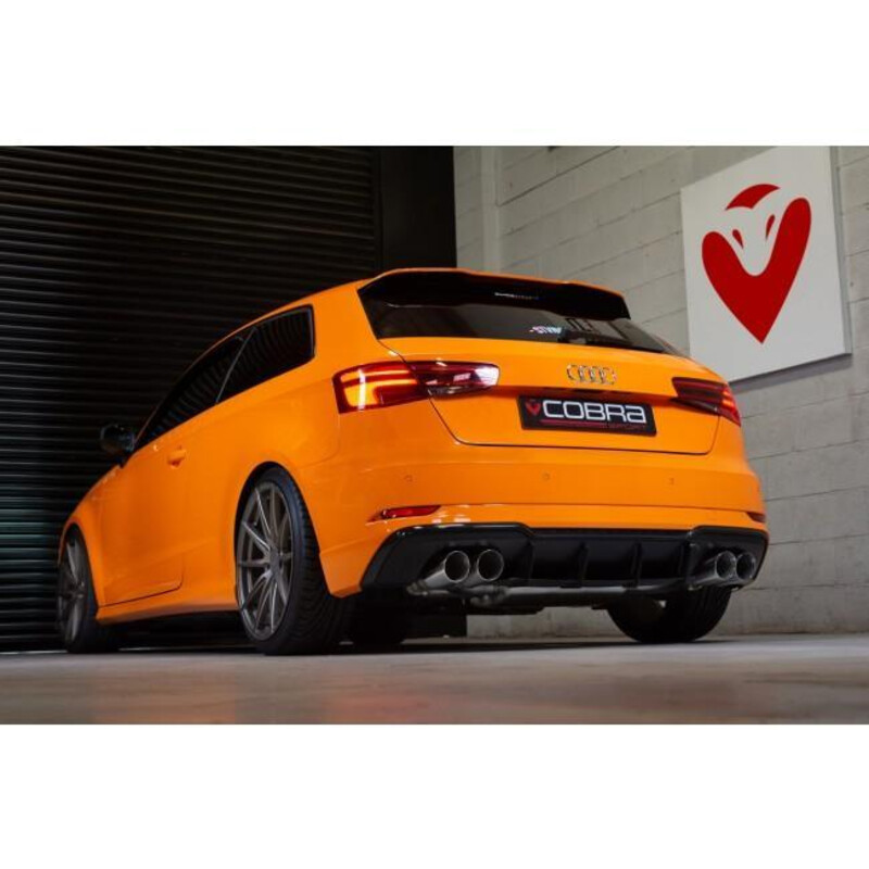Ligne d'Echappement Complète "Turboback" Cobra pour Audi S3 8V 3 Portes (12-20) - Avec Valve