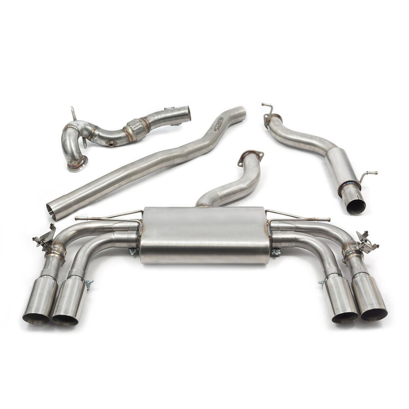 Ligne d'Echappement Complète "Turboback" Cobra pour Audi S3 8V Berline (12-20) - Avec Valve