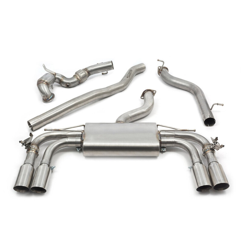 Ligne d'Echappement Complète "Turboback" Cobra pour Audi S3 8V Berline (12-20) - Avec Valve