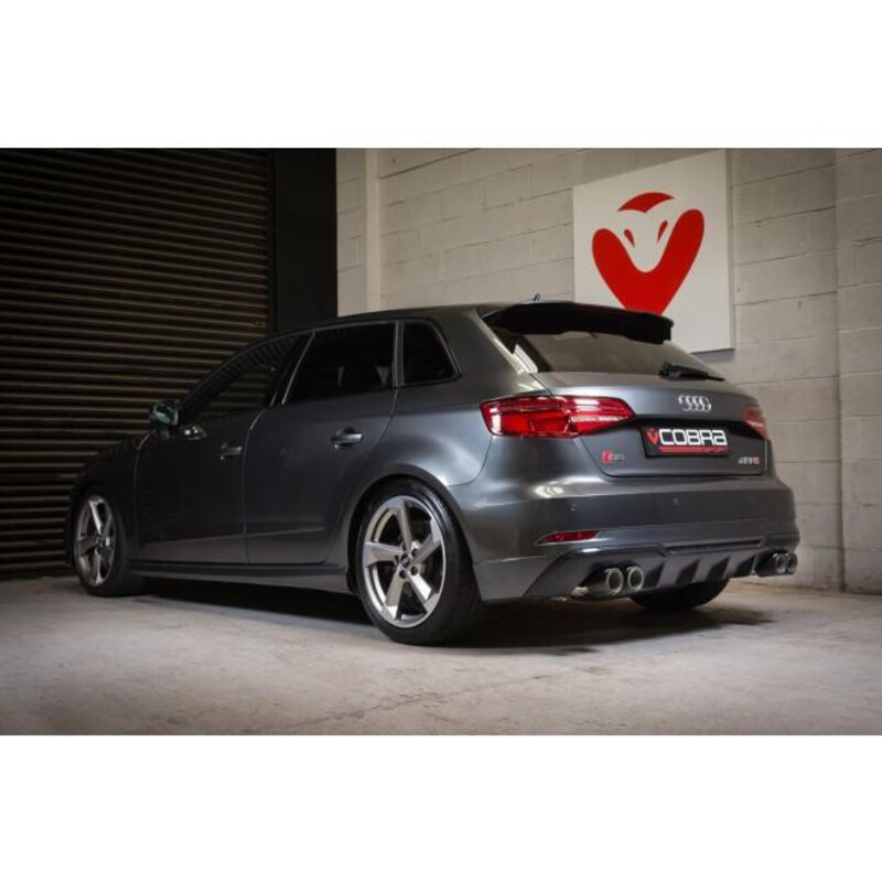 Ligne d'Echappement Complète "Turboback" Cobra pour Audi S3 8V Sportback (12-20) - Avec Valve